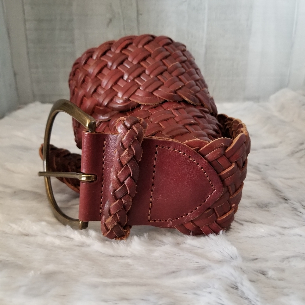 Express Leather Braided Belt